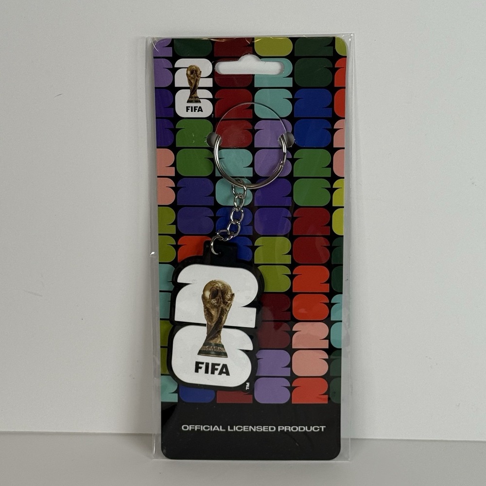 2026 FIFA World Cup Team Trophy Keychain Gold Ball Soccer Football Futbol NEW